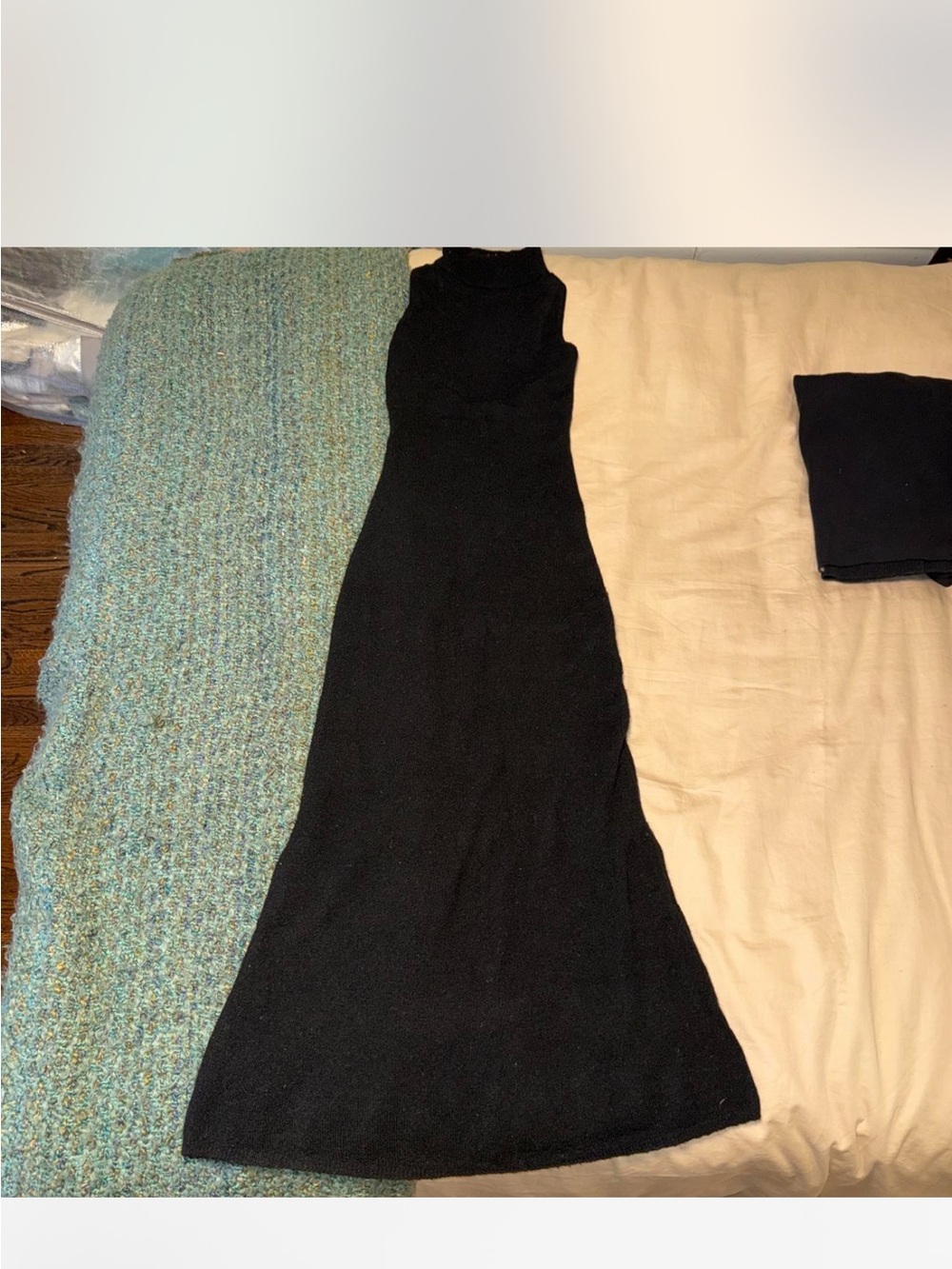 Mango Black Sleeveless Knit Maxi Dress